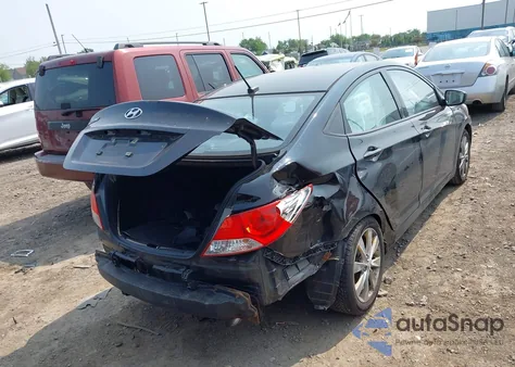 2014 Hyundai Accent Gls z USA, uszkodzony, nr VIN KMHCU4AE1EU702178